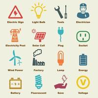 elementos do vetor de eletricidade