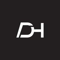 alfabeto cartas ícone logotipo hd ou dh vetor