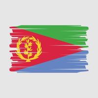 vetor de escova de bandeira da eritreia
