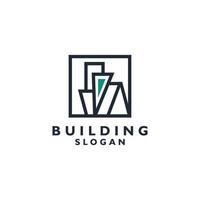 construção construção logotipo, moderno, vetor