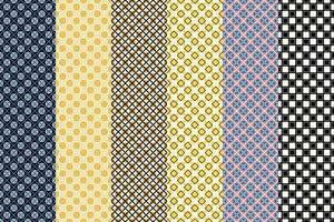 gráfico desatado conjunto do padrão, vetor ilustração. geométrico à moda ornamentado para têxtil impressões e fundos.