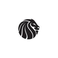 design do logotipo da cabeça de leão vetor