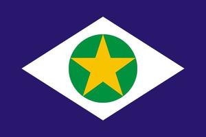 simples bandeira Estado do Brasil vetor