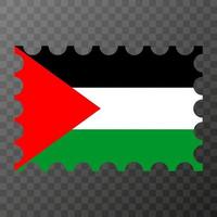 postagem carimbo com Palestina bandeira. vetor ilustração.