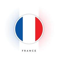 França volta bandeira Projeto vetor