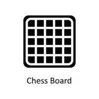 xadrez borda vetor sólido ícones. simples estoque ilustração estoque