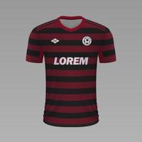 realista futebol camisa 2020 vetor