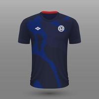 realista futebol camisa , EUA longe jérsei modelo para futebol kit. vetor