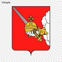 emblema do vologda vetor