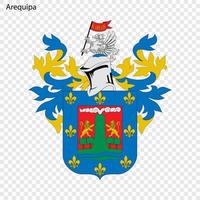 emblema cidade do Peru. vetor