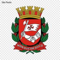 emblema do são paulo. vetor