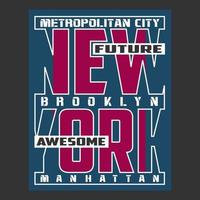Novo Iorque logotipo texto vetor Projeto