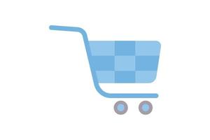 compras carrinho ícone ilustração. ícone relacionado para compras. plano ícone estilo. simples vetor Projeto editável