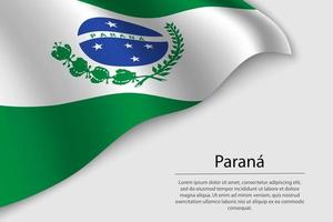 onda bandeira do parana é uma Estado do Brasil vetor