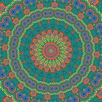 luxo ornamental mandala padronizar fundo. antiestresse terapia padrões vetor