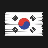 sul Coréia bandeira vetor