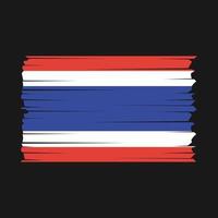 vetor da bandeira da tailândia