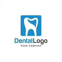 modelo de vetor de design abstrato de dente de logotipo de clínica odontológica