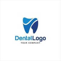 modelo de vetor de design abstrato de dente de logotipo de clínica odontológica