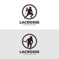 lacrosse esporte logotipo Projeto vetor