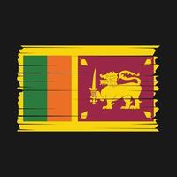 vetor da bandeira sri lanka