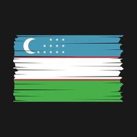 vetor da bandeira do uzbequistão