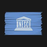 unesco bandeira vetor