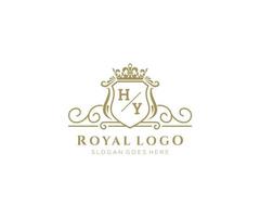 inicial por carta luxuoso marca logotipo modelo, para restaurante, realeza, butique, cafeteria, hotel, heráldico, joia, moda e de outros vetor ilustração.