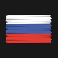 vetor de escova de bandeira da rússia