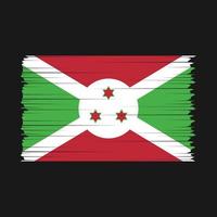 vetor de pincel de bandeira do burundi