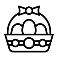 cesta ovo ícone esboço estilo Páscoa ilustração vetor elemento e símbolo perfeito.