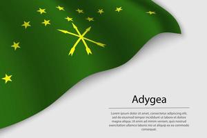 onda bandeira do adygea é uma região do Rússia vetor