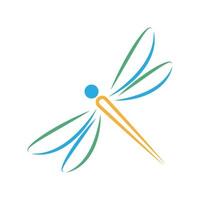 libélula logotipo ícone Projeto vetor