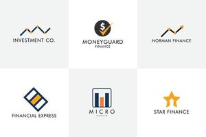 uma conjunto do crédito reparar o negócio financeiro abstrato vetor logotipo Projeto