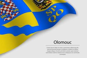 onda bandeira do olomouc é uma Estado do tcheco república. vetor