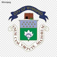 emblema do Winnipeg vetor