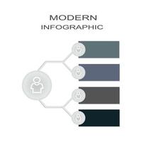 infográfico modelo com ícone adequado para o negócio relatório vetor