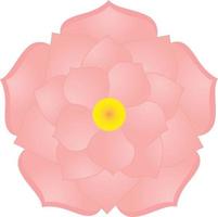 Rosa lótus flor topo Visão logotipo modelo vetor ilustração grampo arte
