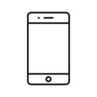 Smartphone ícone Preto vetor, Móvel telefone ícone, celular ícone vetor