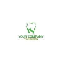 ws dental logotipo Projeto vetor