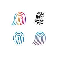 impressão digital abstrato logotipo Projeto para identidade, o negócio cartão, negócios, companhia e tecnologia modelo vetor