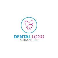 ilustração em vetor modelo logotipo dental