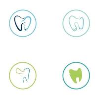 ilustração em vetor modelo logotipo dental