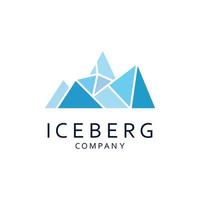 iceberg abstrato logotipo modelo. vetor