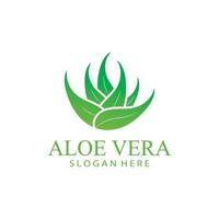 aloés vera logotipo Projeto vetor ilustração modelo