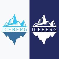 iceberg abstrato logotipo modelo. vetor