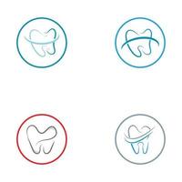 ilustração em vetor modelo logotipo dental