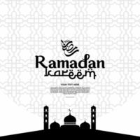 Ramadã kareem vetor Projeto para bandeira, fundo, pode estar usava Como uma cartão, e rede. adicional para a Projeto do a Ramadã kareem, eid al-fitr e eid al-adha. vetor