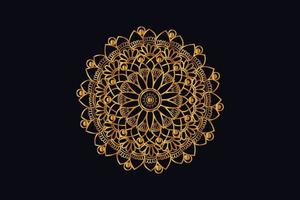 luxo dourado real mandala Projeto vetor para fundo. dourado mandala Projeto. islâmico fundo Projeto