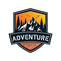 caminhada aventura logotipo vetor Projeto